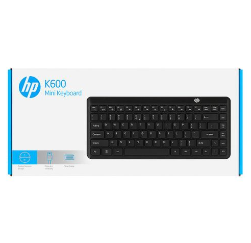 HP K600 Wired Multimedia Keyboard – USB Plug & Play with Dedicated Shortcut Keys